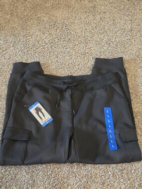 32 Degrees Black Drawstring Cargo Joggers